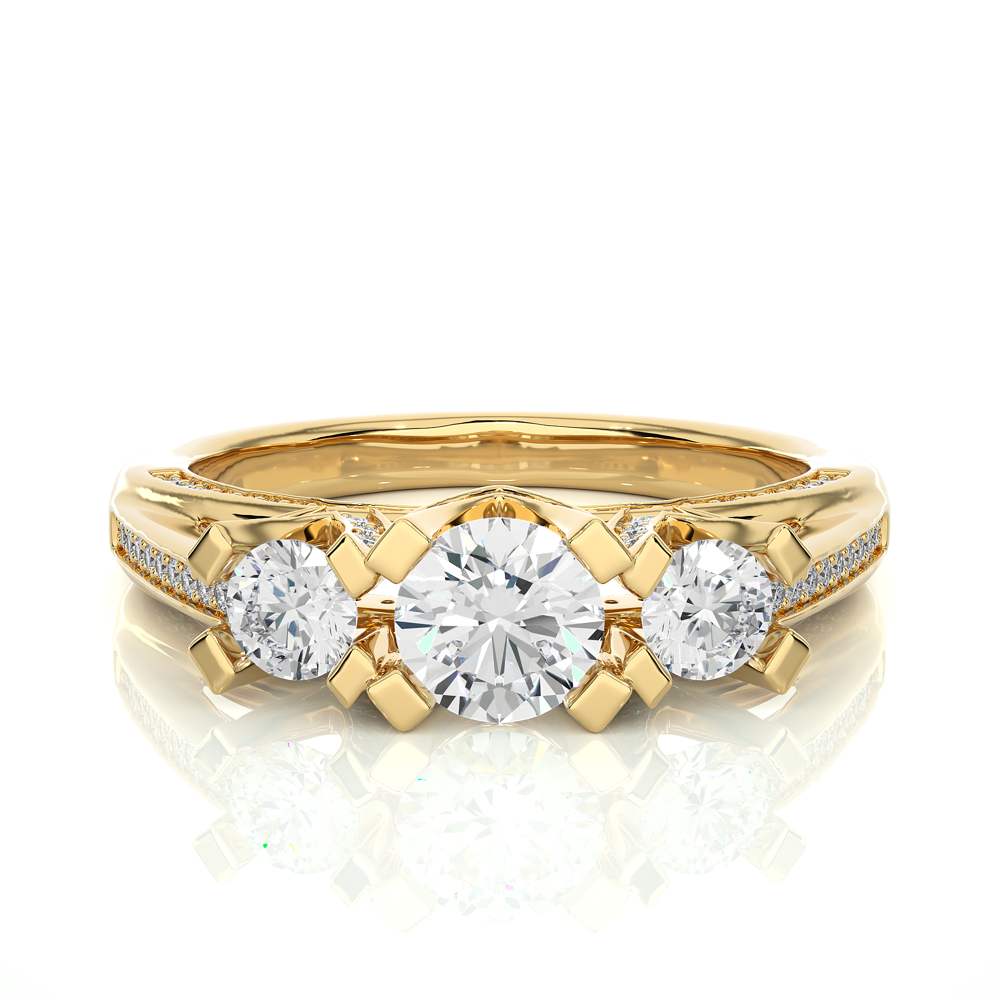 1.20 Carat G Color VS1 Clarity Diamond Studded Natural Diamond Ring.